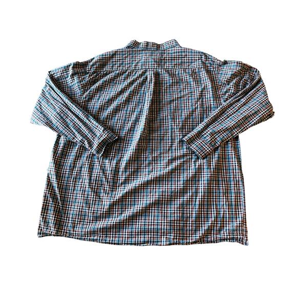 Roundtree & Yorke Blue/Red Checkered Button-Down Mens Size 3XT - Picture 5 of 5